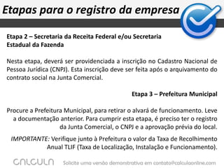 Viabilidade legal		TOME NOTA!3º - Em seguida, leve em conta o tipo de operação e os materiais utilizados. Isso é decisivo, uma vez que o impacto ambiental pode ser um sério entrave para a atuação da sua empresa. Por exemplo: em uma oficina de funilaria que realiza pintura de automóveis, a dispersão de tinta já exige uma autorização de funcionamento por parte do órgão ambiental competente. Fique atento! 4º - Se você já tem a definição de todos os itens anteriores, é hora de juntar seus documentos. Parece óbvio, mas é sempre bom lembrar de manter por perto todos os seus documentos pessoais (RG, CPF, Certidões, Atestados), com cópias autenticadas. Aproveite e vá a um cartório de registro civil para abrir firma - registrar sua assinatura - esse procedimento será fundamental nas etapas subseqüentes.
