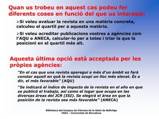 Com calcular el quartil d\'una revista