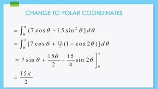 CHANGE TO POLAR COORDINATES 
 