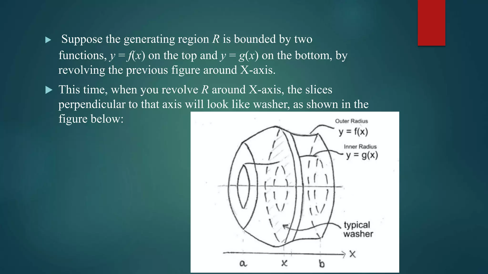 Volume by washer method ppt