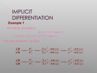 CHAIN RULE AND IMPLICIT FUNCTION | PPT