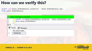 select sum(Sales.OrderDetails.unitprice * Sales.OrderDetails.qty)
from sales.OrderDetails
 
