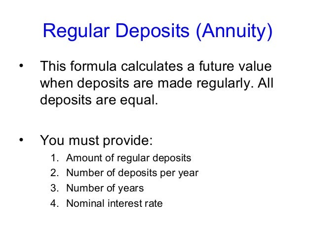 future value of regular
