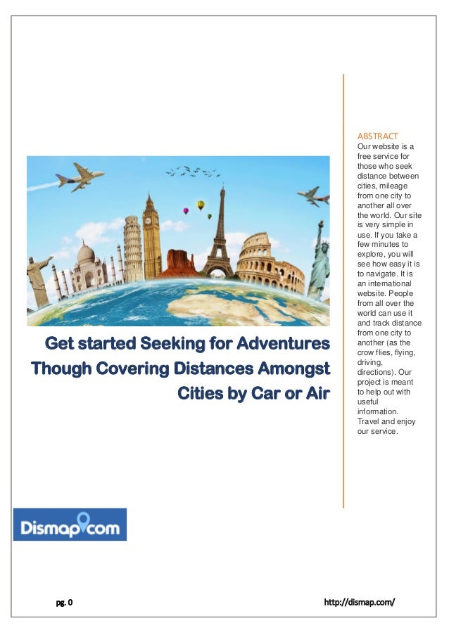 Calculate Distance Between Two Cities distance-map