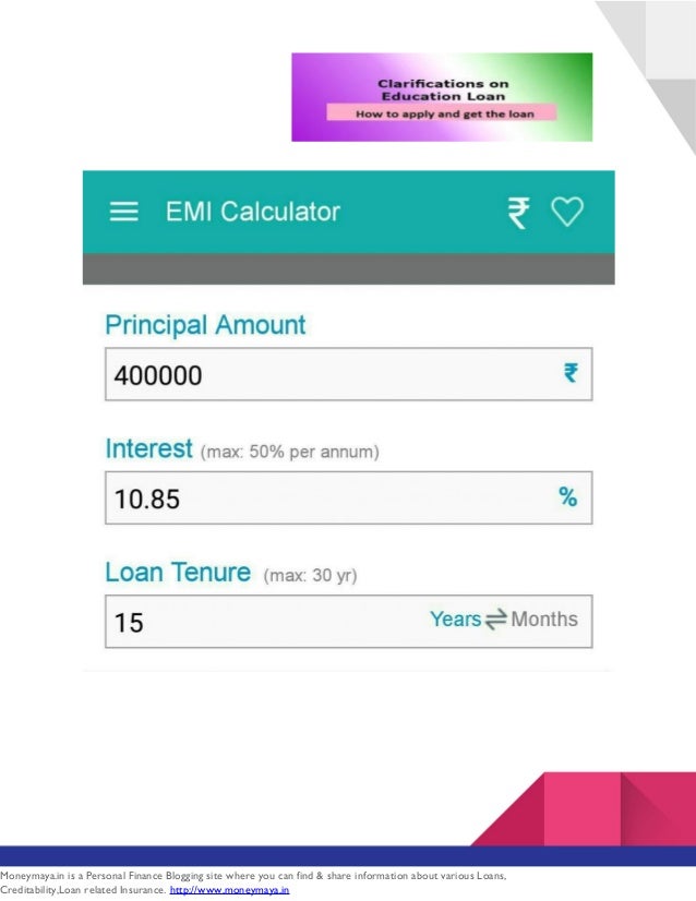 calculate interest on education loan calculate interest on a loan