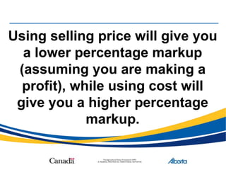 calculate mark-up percentage CO#4.ppt