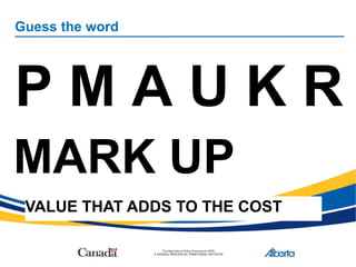 calculate mark-up percentage CO#4.ppt