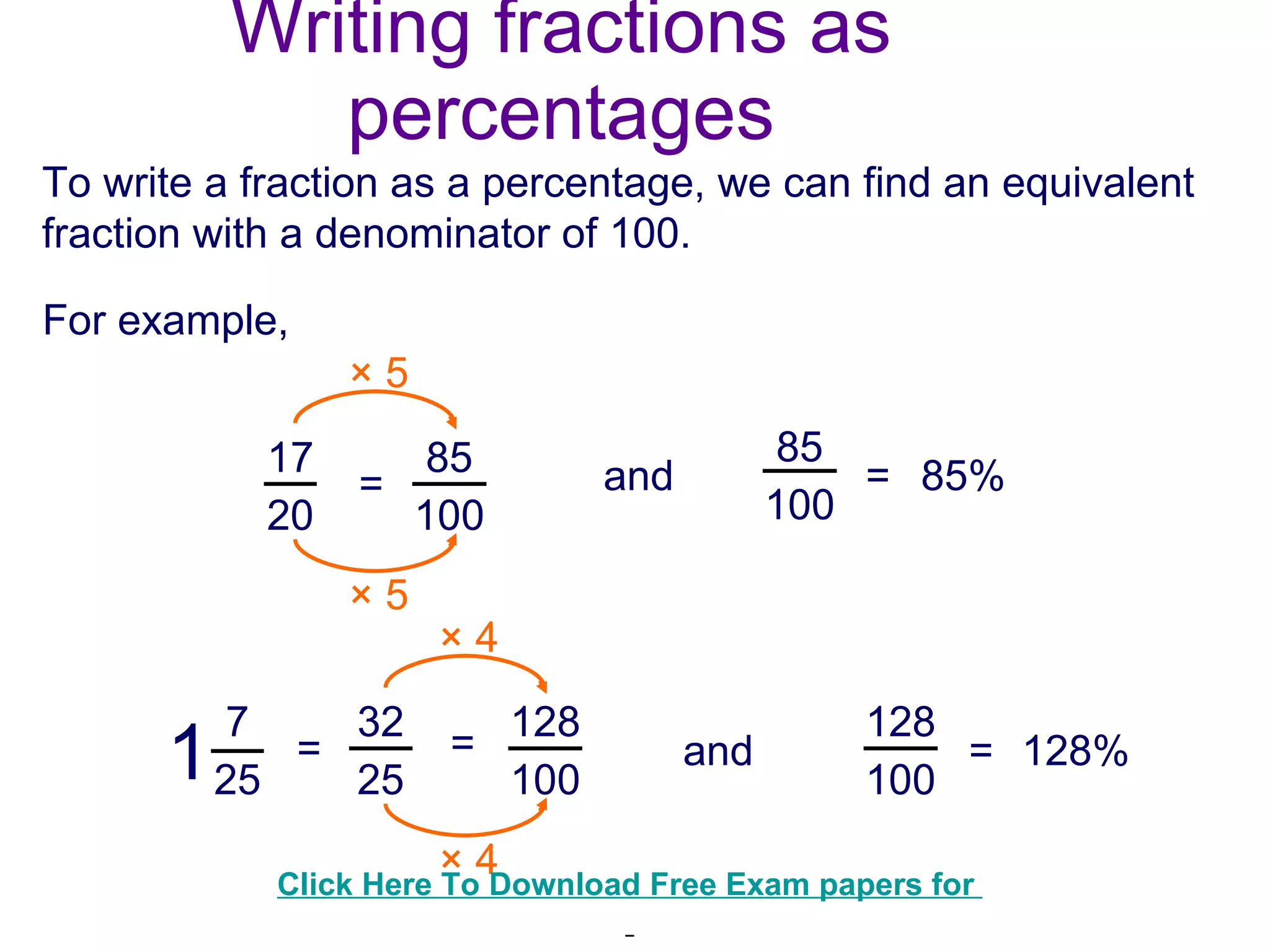 Calculate percentage change | PPT