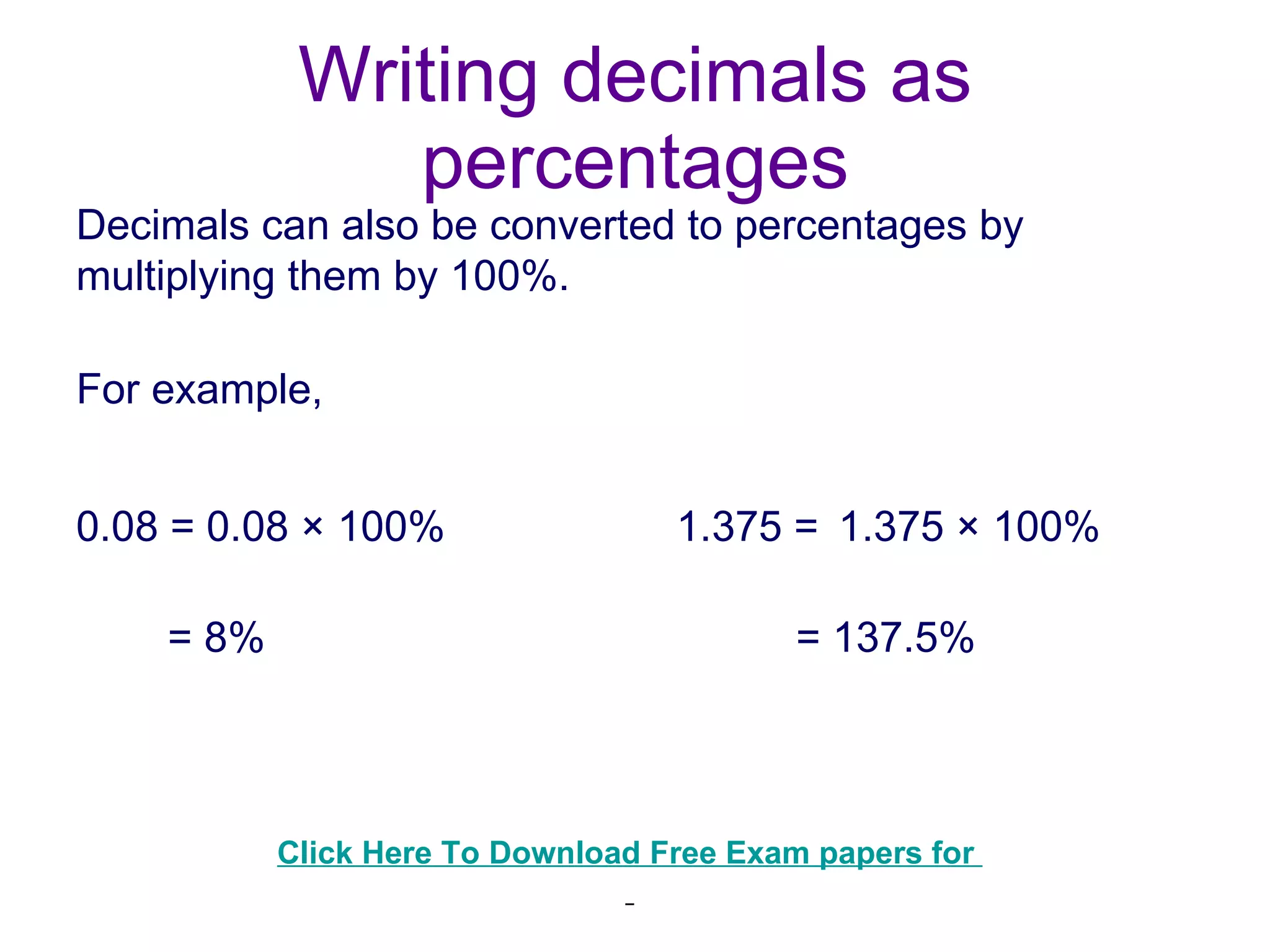Calculate percentage change | PPT