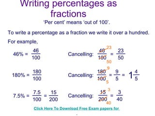 Calculate percentage change | PPT