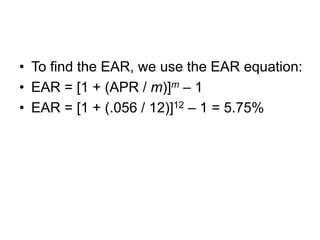 How to Find EAR and APR in MS Excel? | PPT