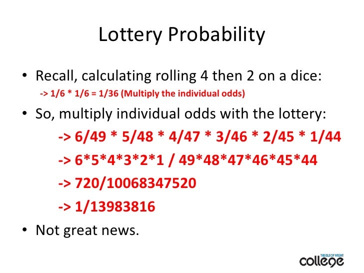 lotto probability formula
