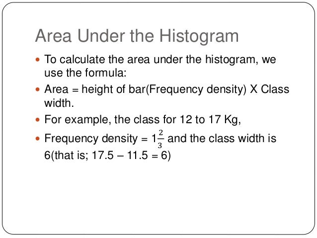 Calculating Frequency Densities