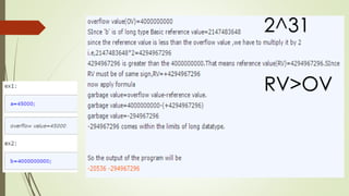 2^31
RV>OV
 