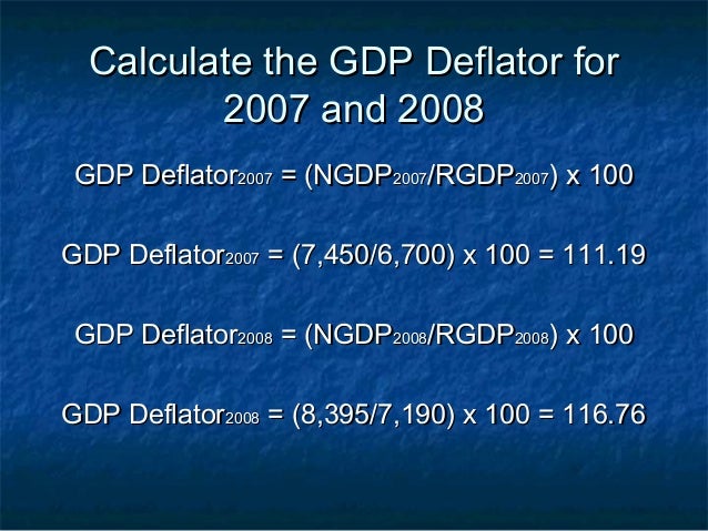 Calculating gdp Calculating gdp
