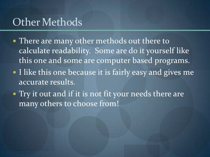 what does readability mean in science