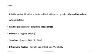 Calculating Sample Size and Power (Dr Shreedhar).pptx