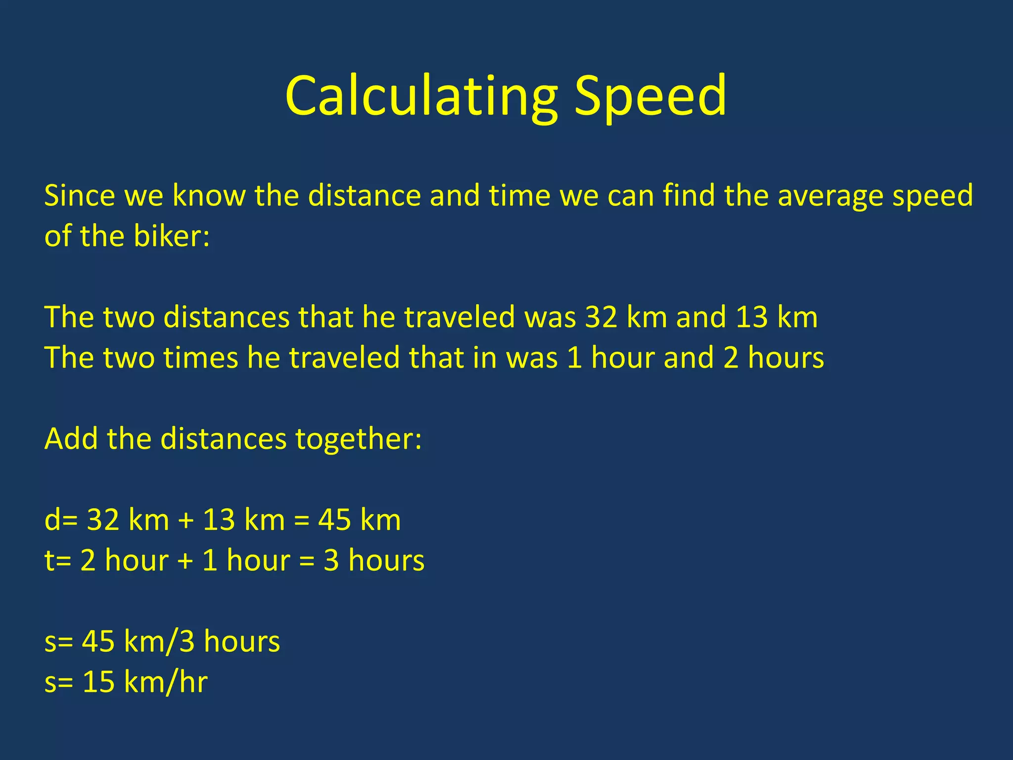 Calculating Speed | PPTX | Physics | Science