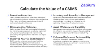 Calculating the ROI of a CMMS System - Zapium | PDF