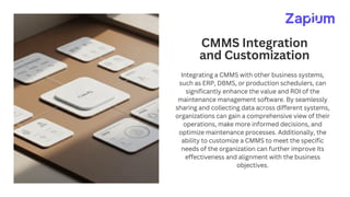 Calculating the ROI of a CMMS System - Zapium | PDF