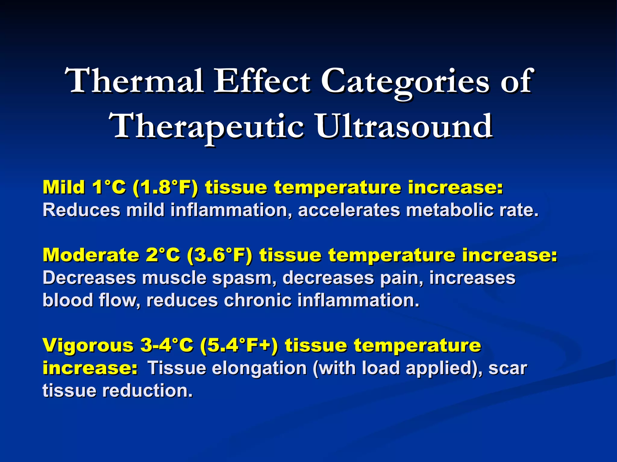 Calculating the thermal effects of therapeutic ultrasound | PPT
