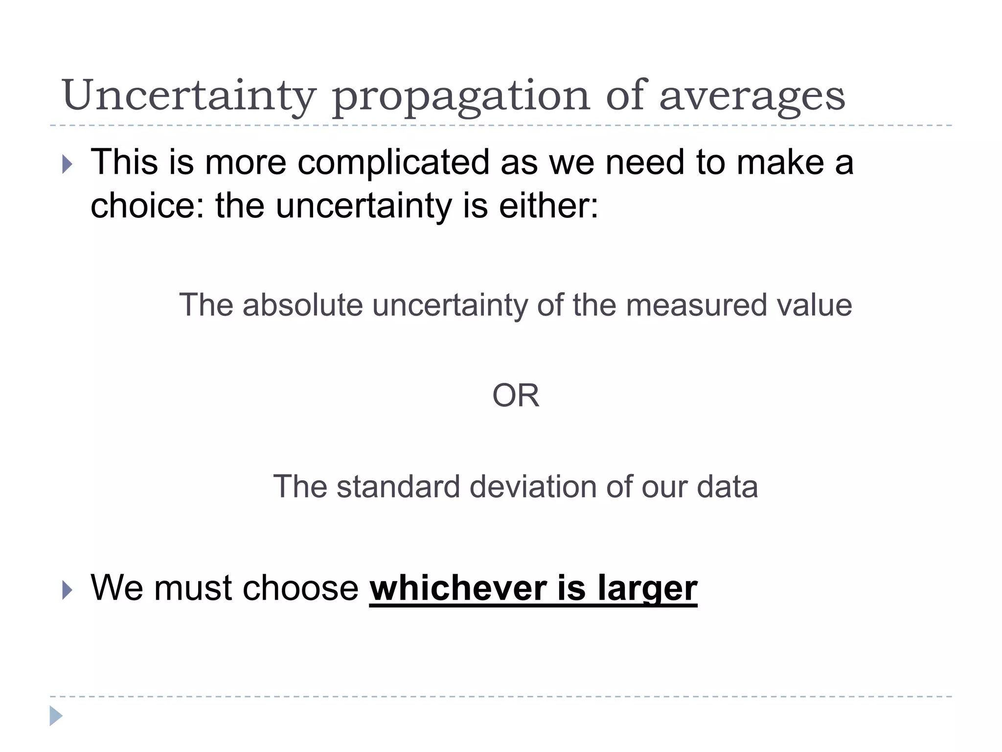 Calculating Uncertainties | PPTX