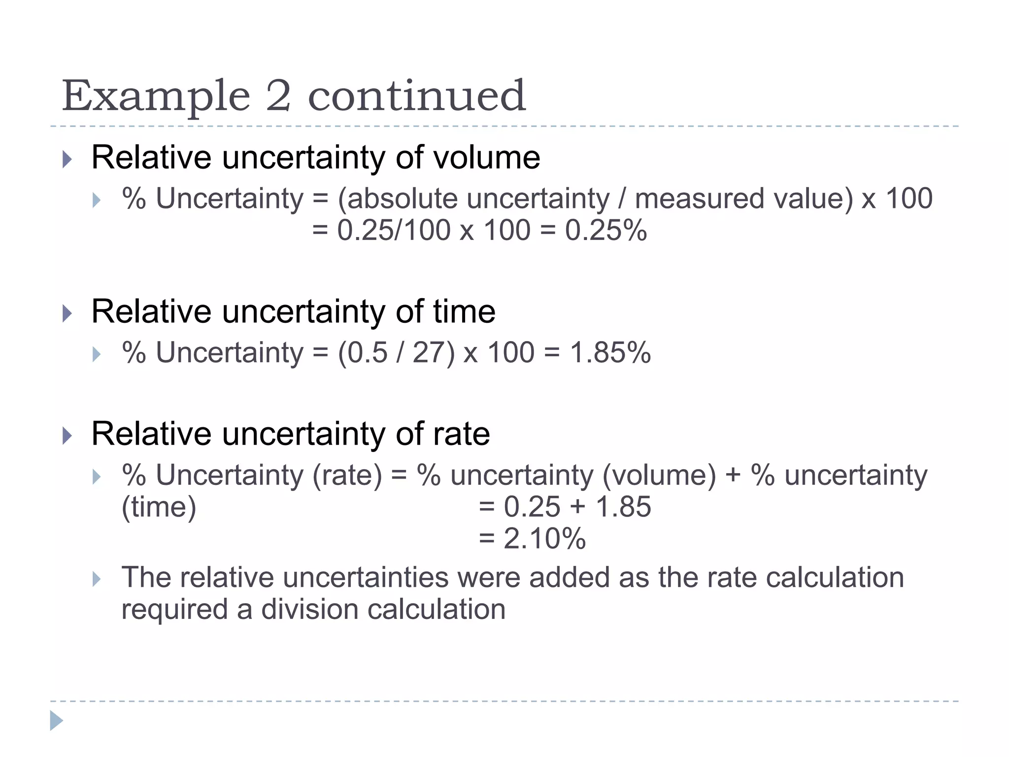 Calculating Uncertainties | PPTX