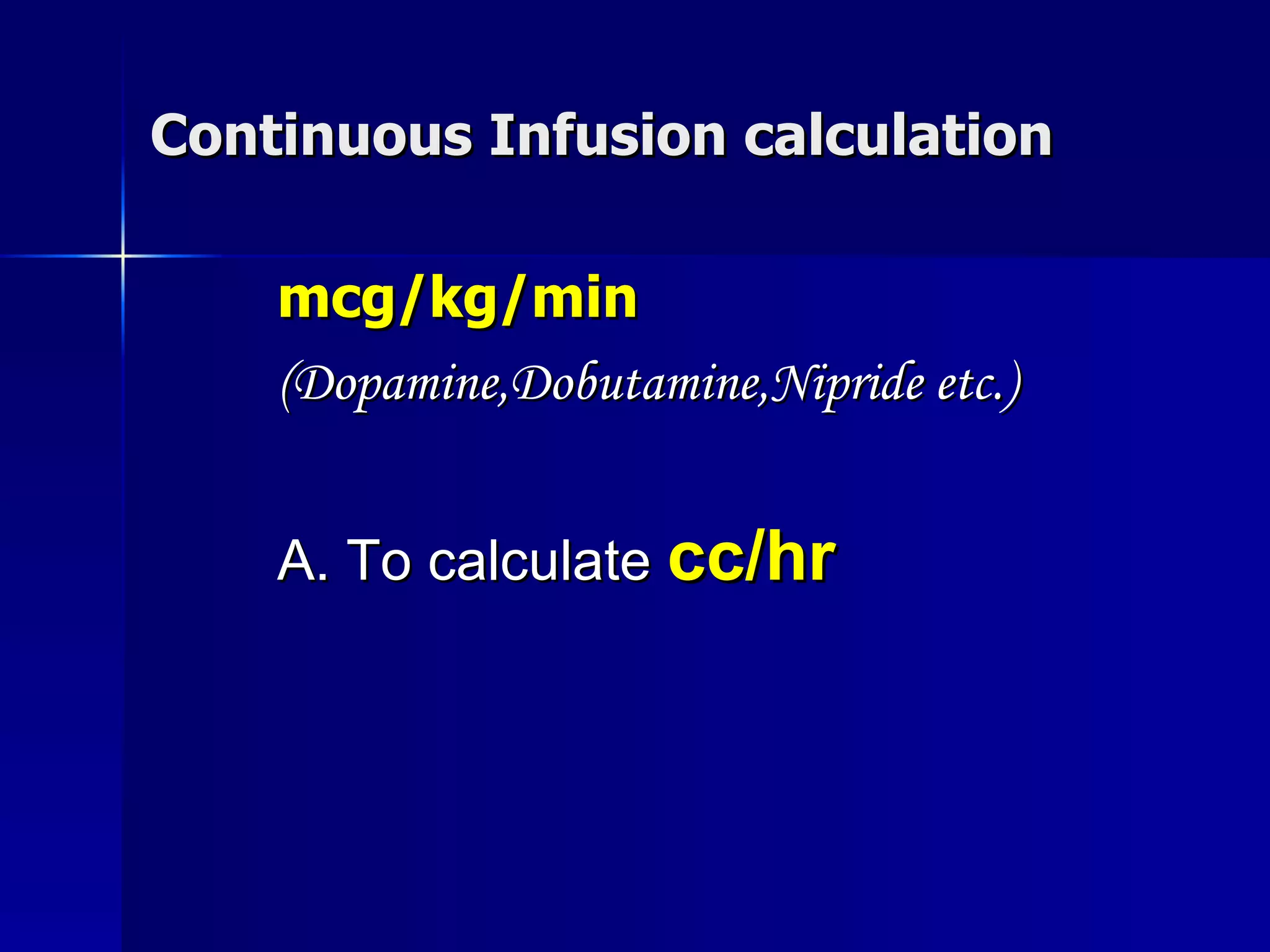 Drug Calculation | PPT