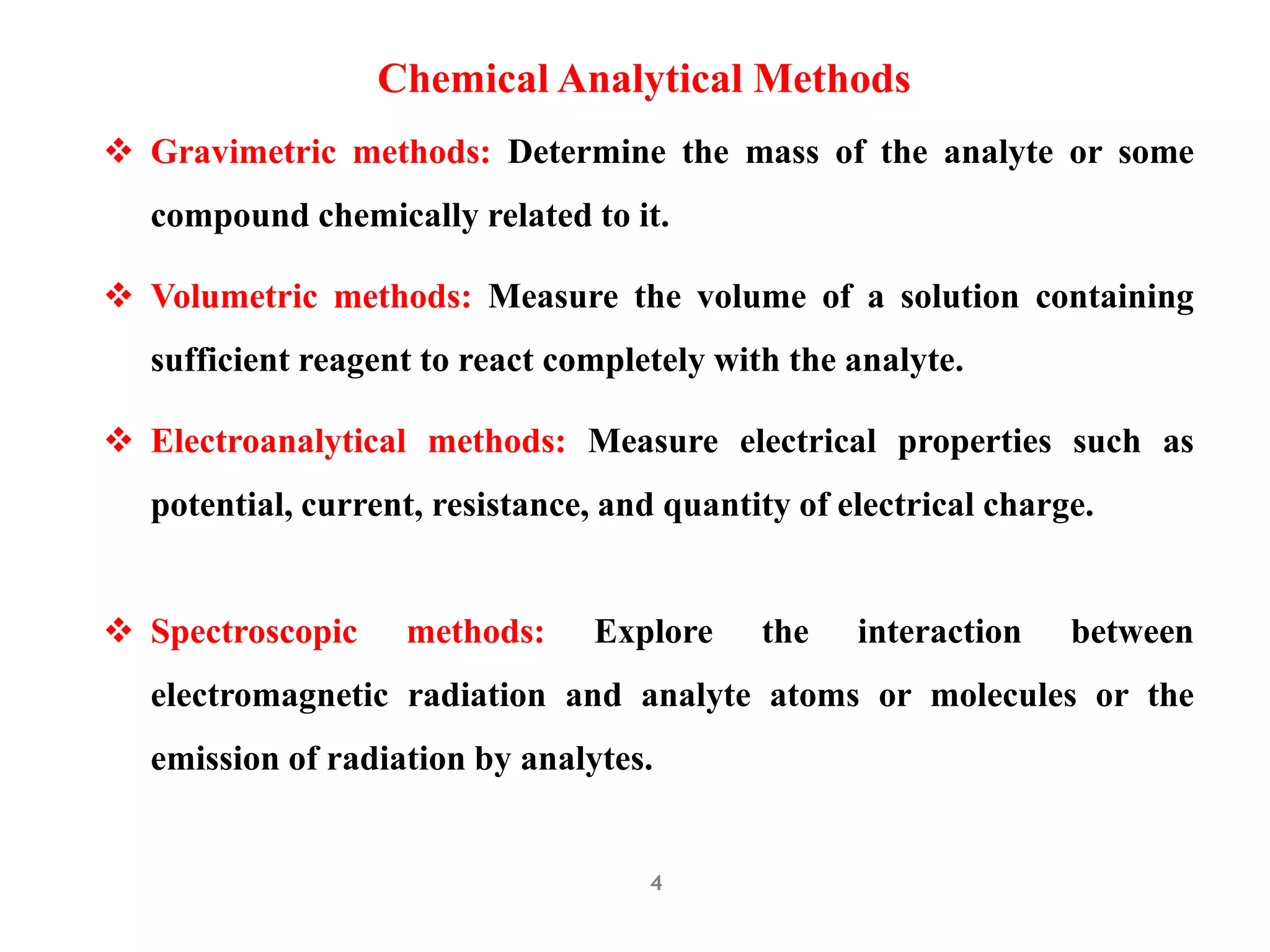 Analytical Calculation Methods