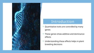 Additive Effects Genetics Comprehensive Analysis of Additive and Dominance Effects in ...