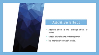 Additive Effects Genetics Comprehensive Analysis of Additive and Dominance Effects in Plant ...