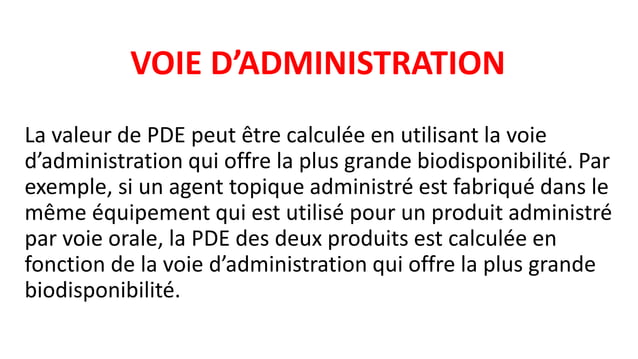 Calculation of a permitted daily exposure (pde) | PPT