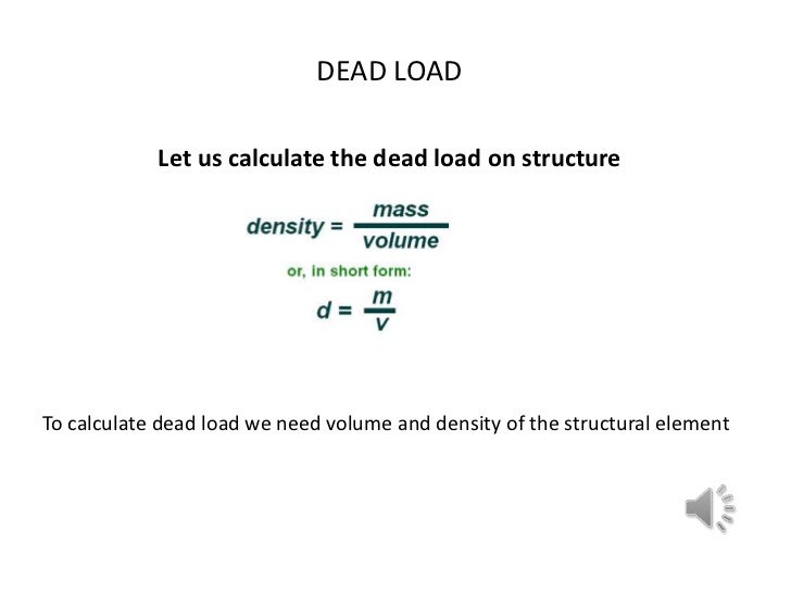 Calculation Of Dead Load