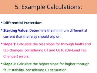 Protection Relay Setting Calculation Example Calculation of Generator Transformer relay setting | PPTX