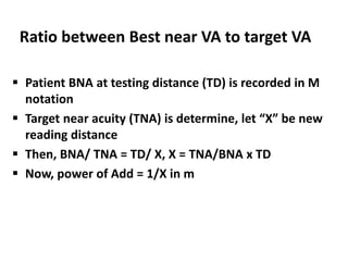 Calculation of magnification in low vision | PPTX