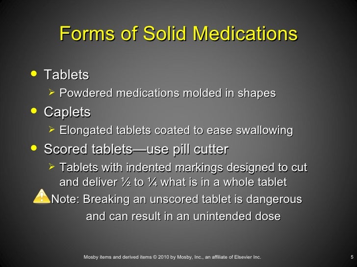 Calculation Of Oral Medication
