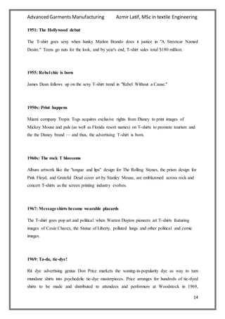 Calculation of standard minute value of T shirt | PDF