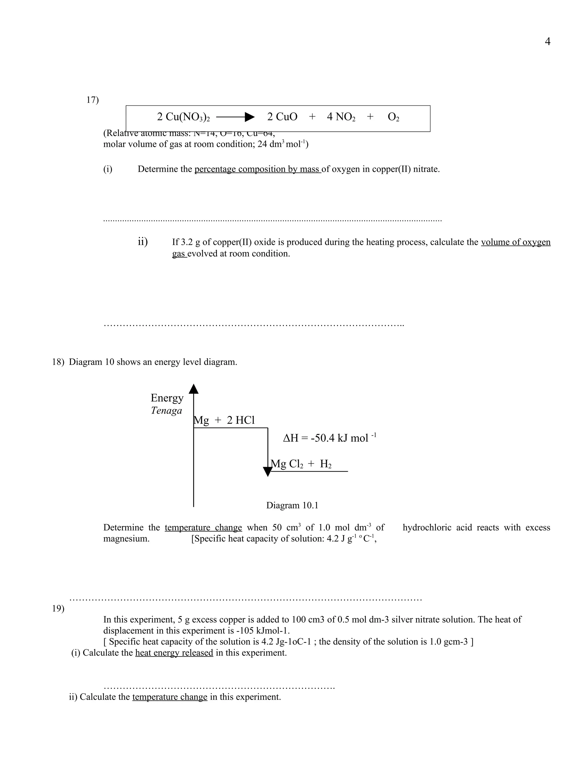 chemistry skill part 3 - popular Calculations