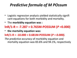 Calculations of risk scores | PPT