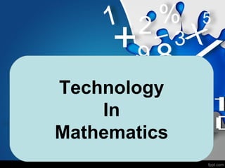Technology
In
Mathematics
 
