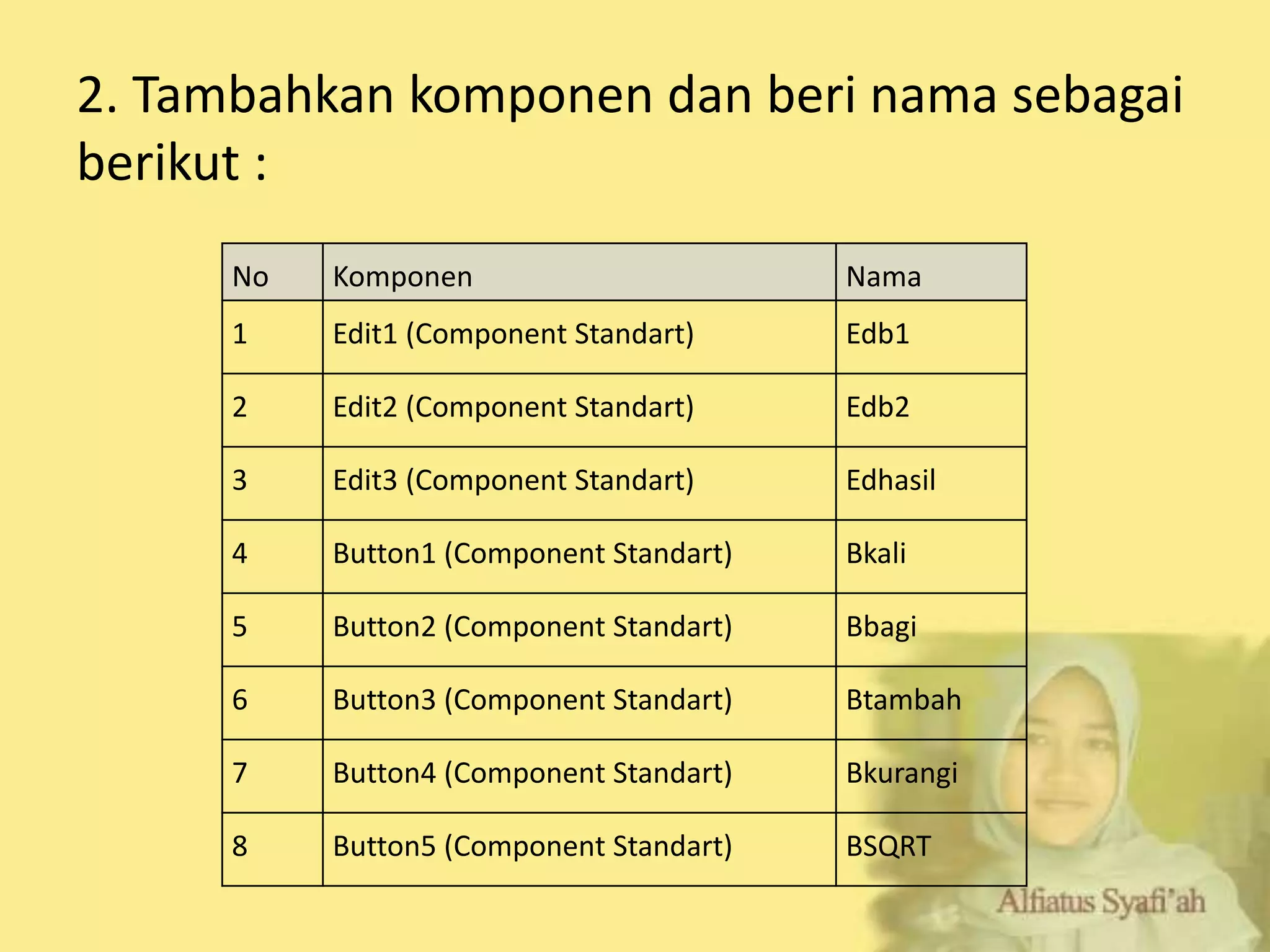 Calculator Sederhana Delphi | PPT