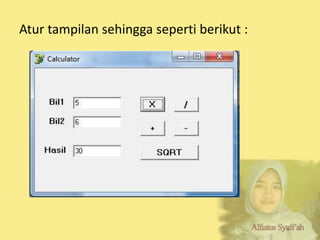 Calculator Sederhana Delphi | PPT