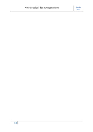 Note de calcul des ouvrages dalots   Année
                                          2011




50
 