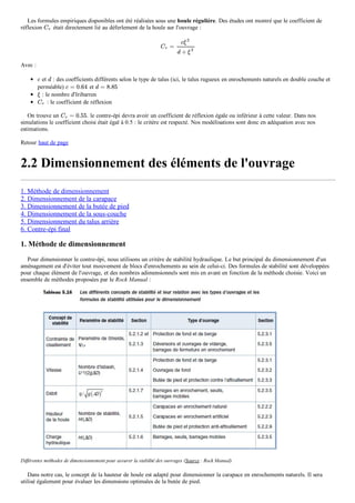 Calcul de dimensionnement