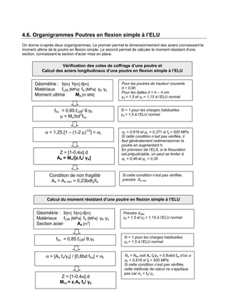 Poutre Simple Calcul du ferraillage d'une poutre | PDF