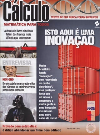 MATEMffICA PARA
Autore$ de livros didáticos
falam dos tÍe0ho$ fiâi$' , '
difíceis que escreueram
Ele descobriu uma característica
dos números ao admirar árvores
perto duma cachoei:ra
 