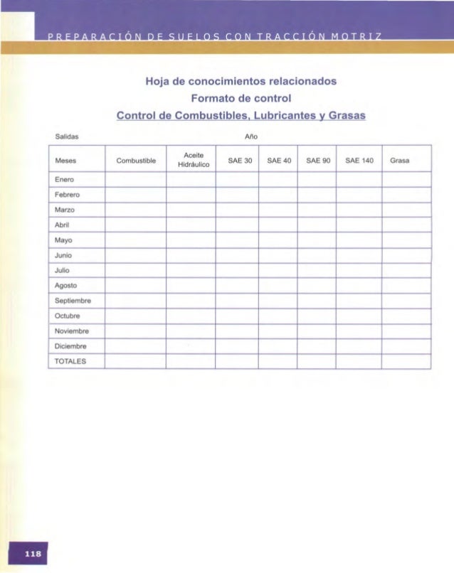 formato control de combustible