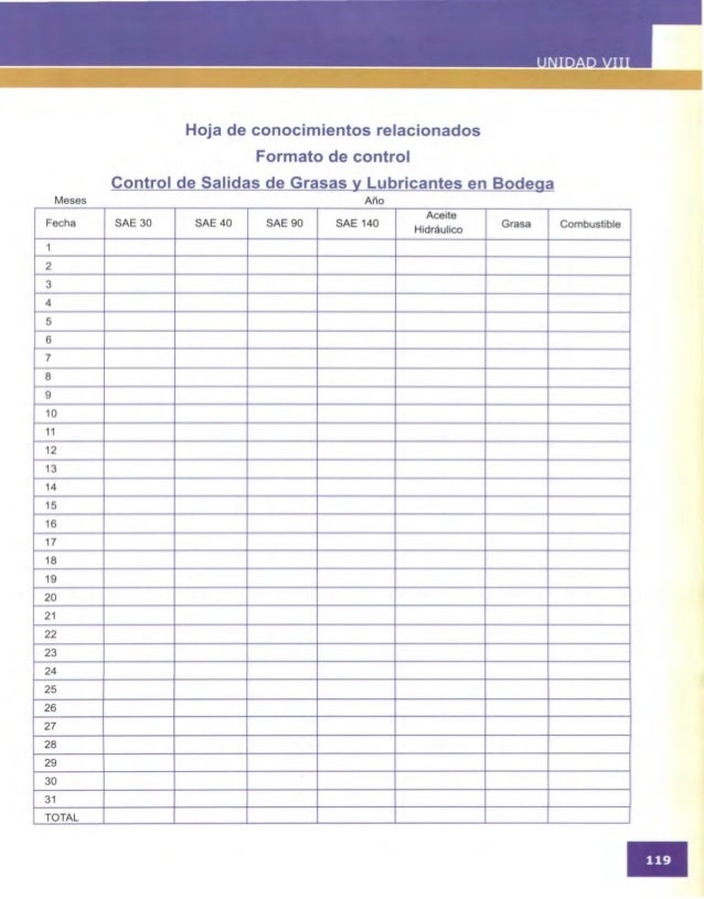 calculo de costos formato control de gasolina