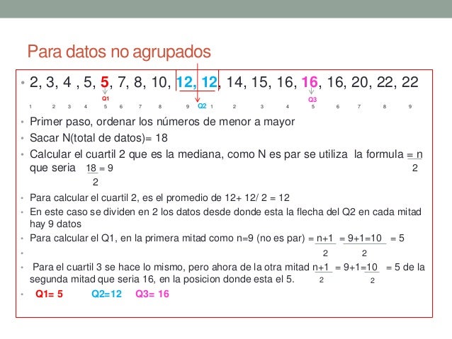 Calculo de cuartiles