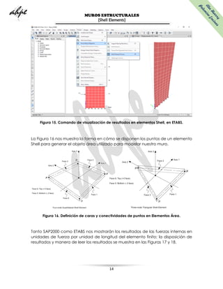 Calculo de fuerzas_shell_elements sap | PDF